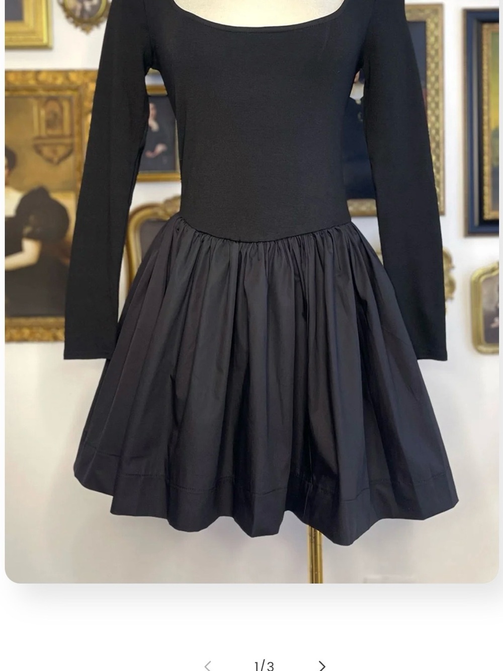 Black and Moon Co Long Sleeve Skater Mini Dress with pockets